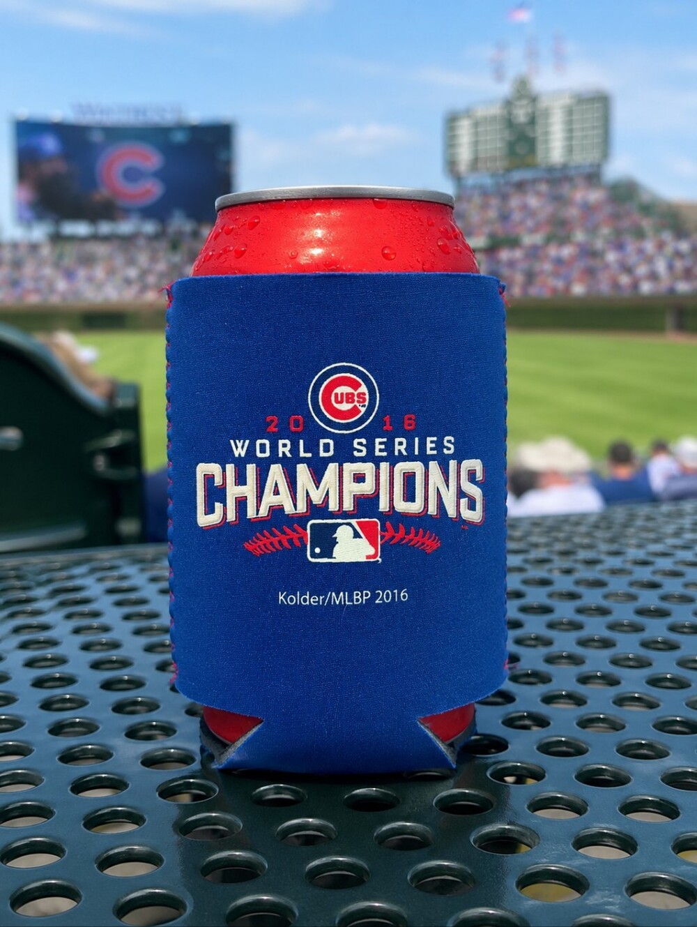 Chicago Cubs Blue '2016 World Series Champions' Koozie